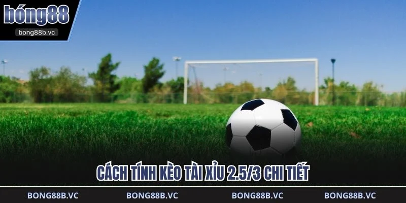 Cách tính kèo tài xỉu 2.5/3 chi tiết
