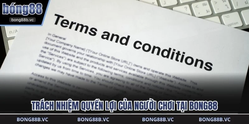 Trách nhiệm quyền lợi của người chơi tại BONG88
