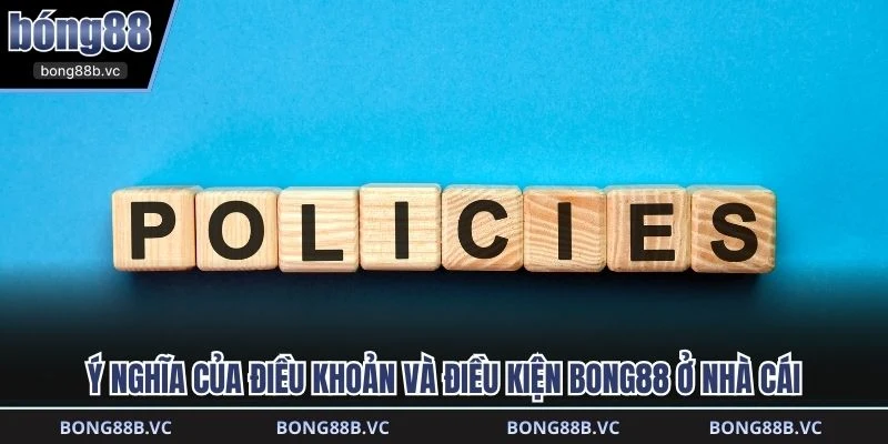 Ý nghĩa của Điều khoản và điều kiện BONG88 ở nhà cái